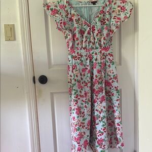 Ann Taylor Floral Midi Dress